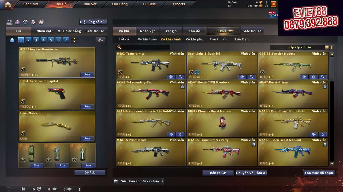 shop acc cf uy tin gia re